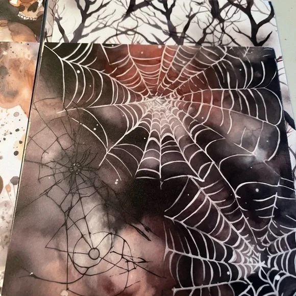 Halloween Themed Decorative Paper Set 12 sheets - Picture 2 of 6